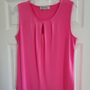 Pink sleeveless top